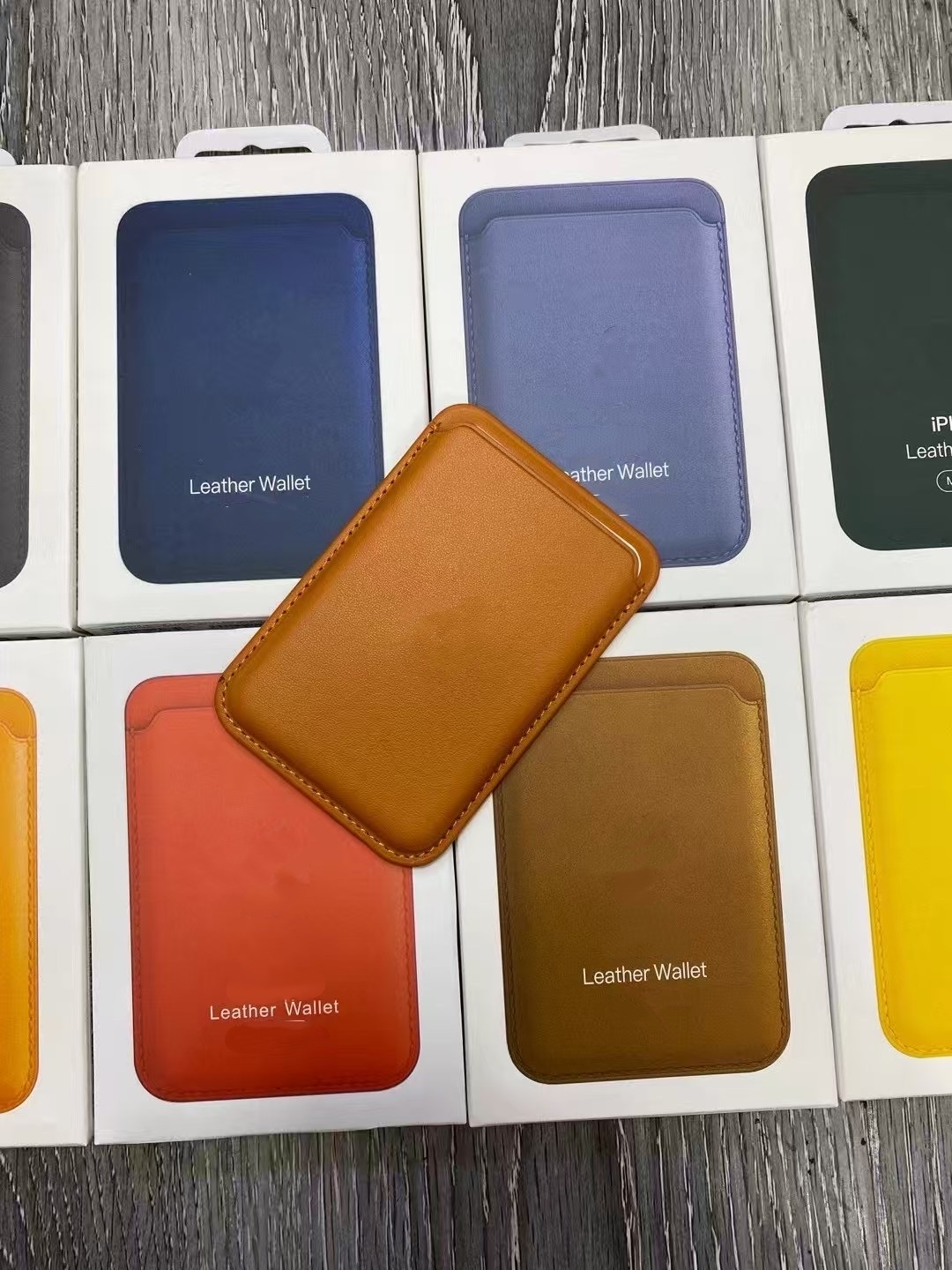 Leather Wallet Card Holder Phone Cover - Skórzane etui na karty z uchwytem