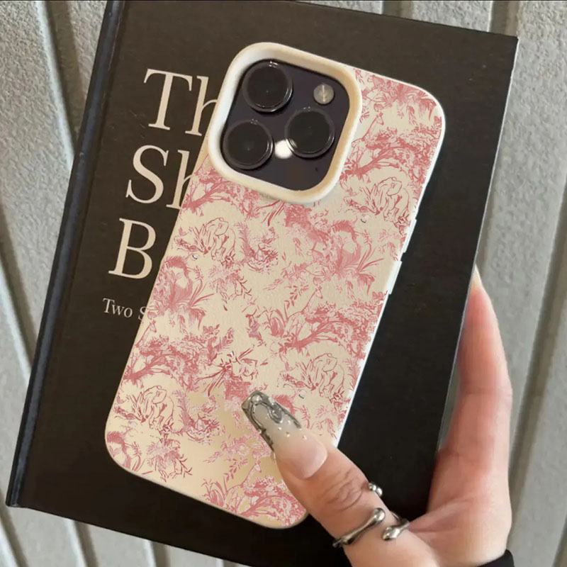 Vintage Floral Pattern Soft Case - Estetyczne etui na telefon w stylu