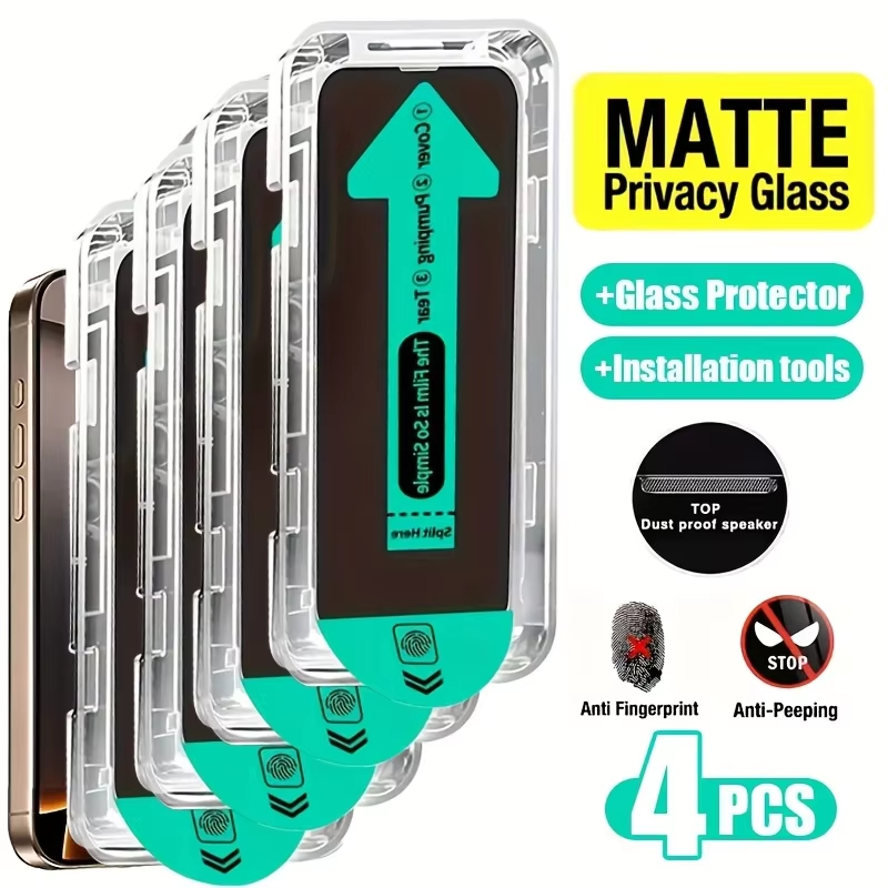 Matte Anti Glare Screen Protector - 4 sztuki bezpyłowych, łatwych w montażu,