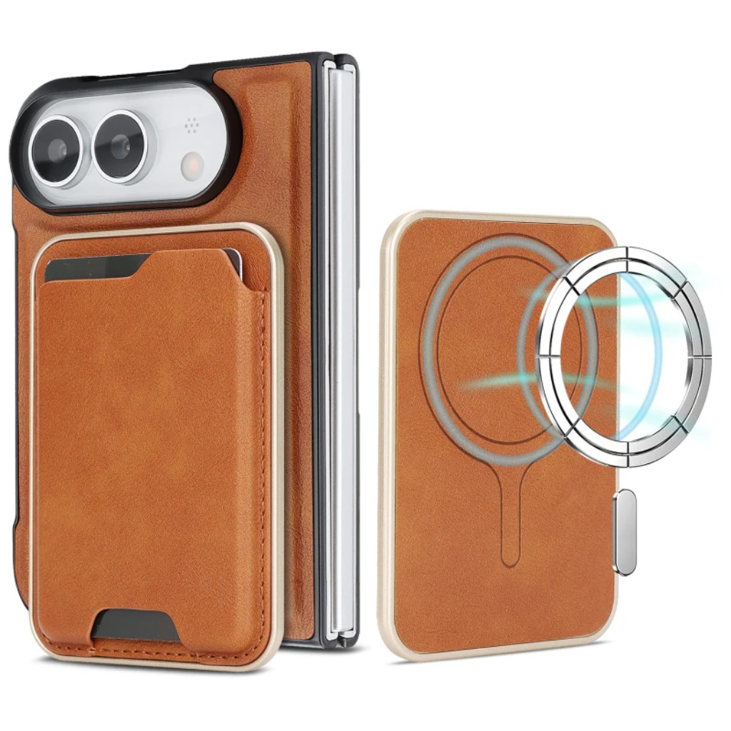 Leather Wallet Card Holder Phone Cover - Odłączany skórzany portfel z miejscem na