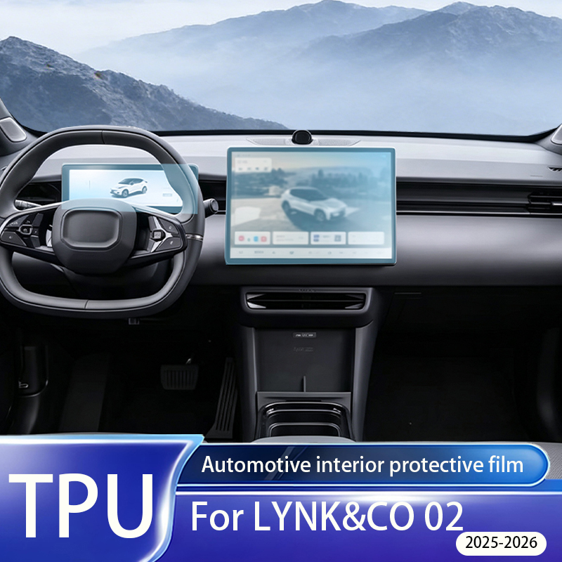 Matte Anti Glare Screen Protector - Do LYNK&CO 02 2025-2026: wewnętrzna folia