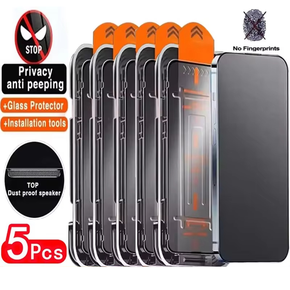 Matte Anti Glare Screen Protector - 5 SZT. Szkło Hartowane Prywatne Bezpyłowe