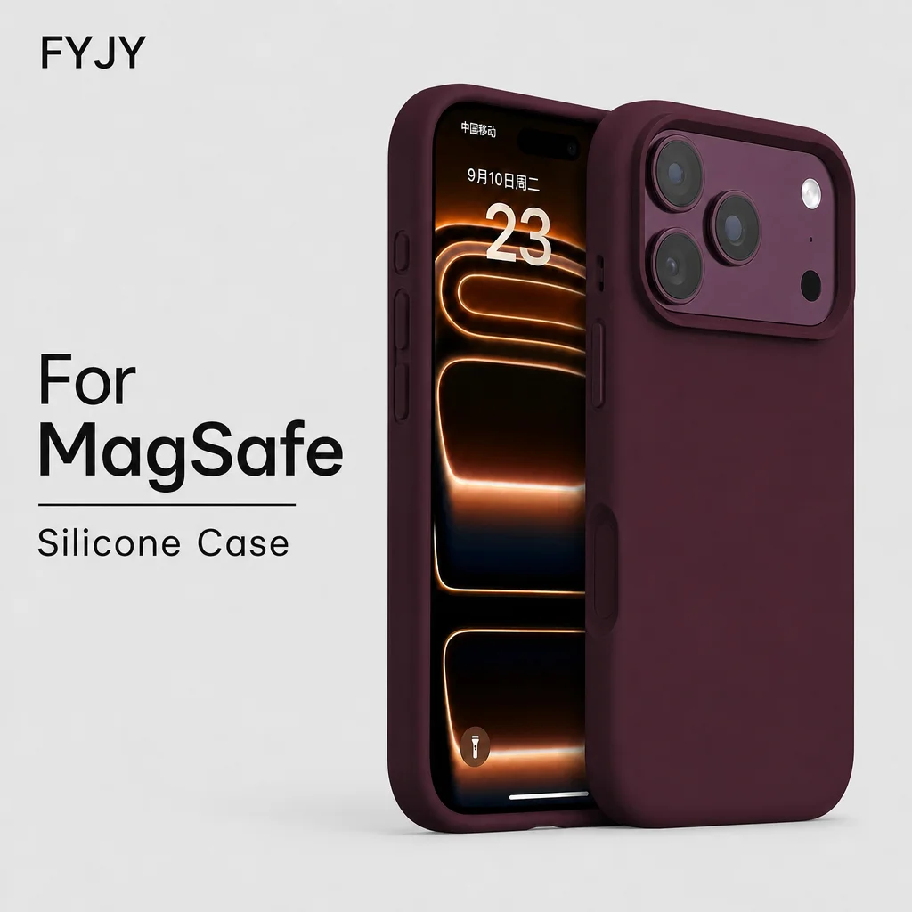 Liquid Silicone Magnetic Phone Case - FYJY – płynny silikonowy, magnetyczny pokrowiec