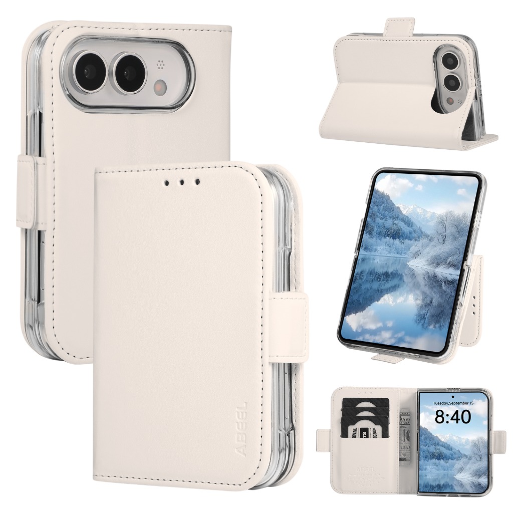 Leather Wallet Card Holder Phone Cover - Etui na telefon z funkcją blokowania