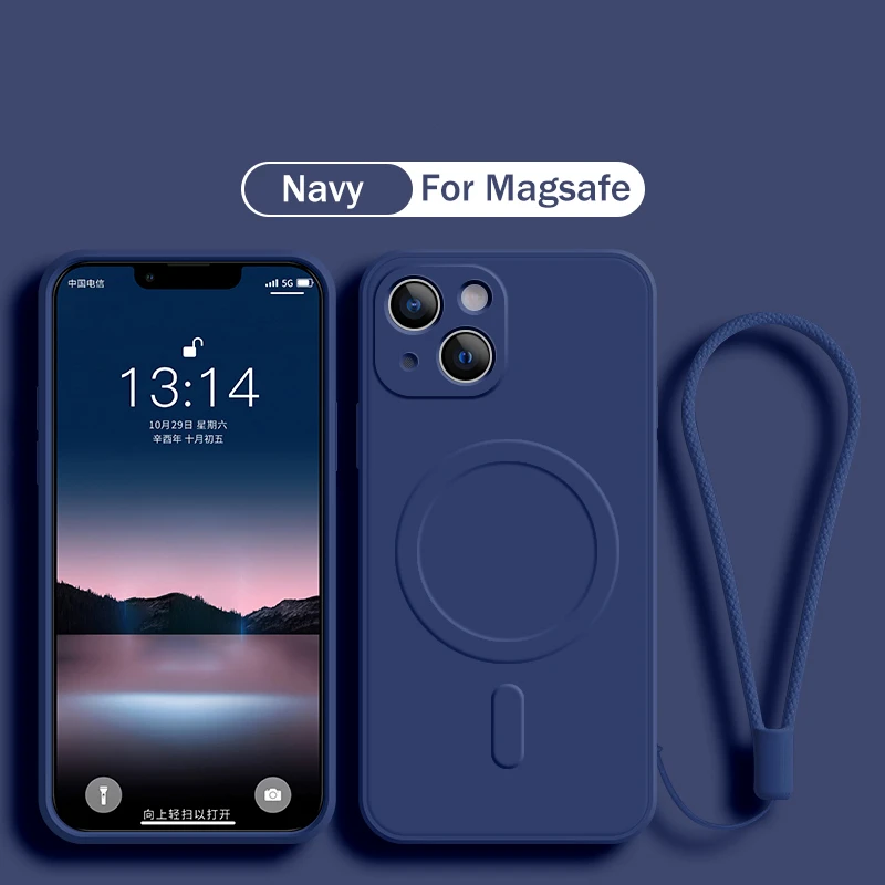 Liquid Silicone Magnetic Phone Case - Płynne silikonowe etui magnetyczne na telefon