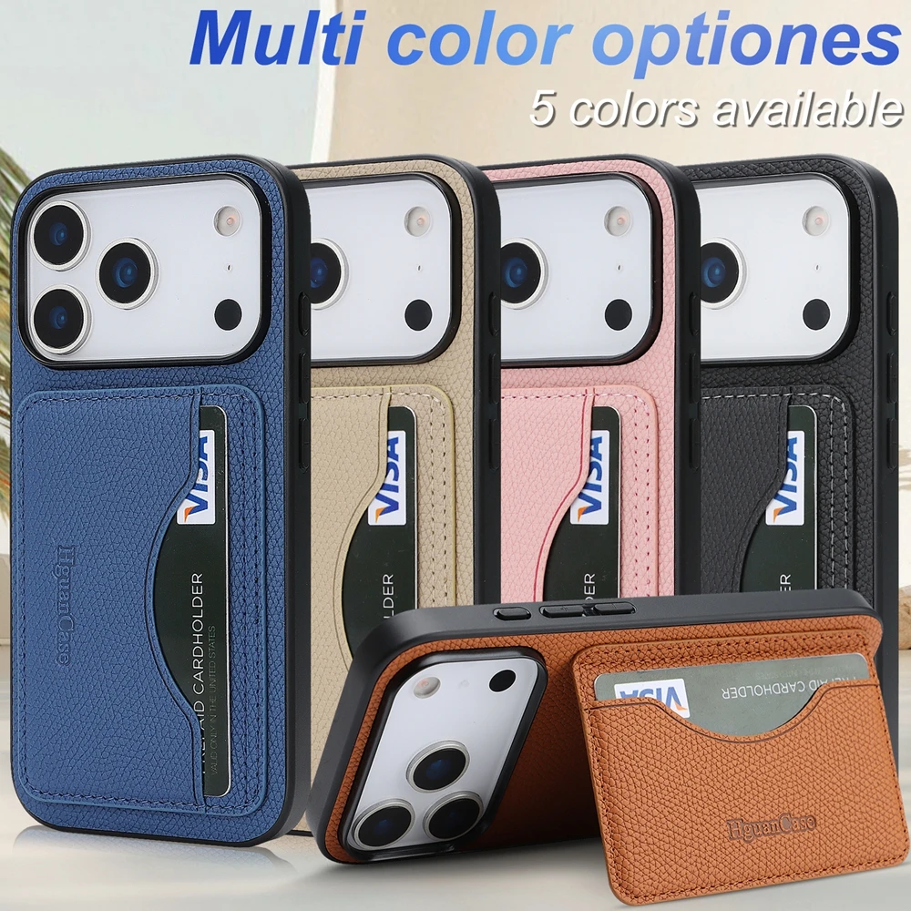 Skórzane etui z kieszonką na k – Leather Wallet Card Holder Phone Cover recenzja i cena