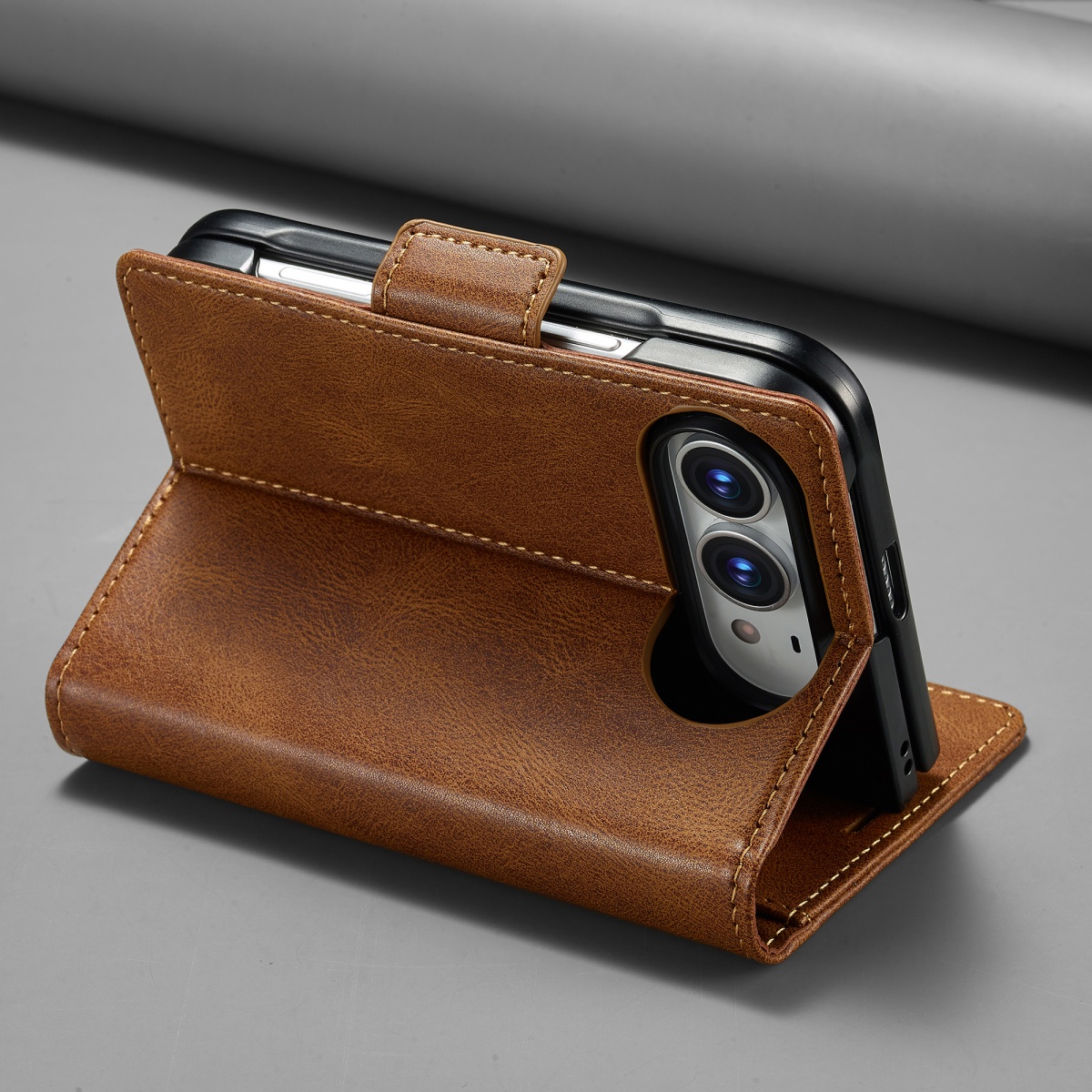 Portfel z blokadą RFID, etui n – Leather Wallet Card Holder Phone Cover recenzja i cena