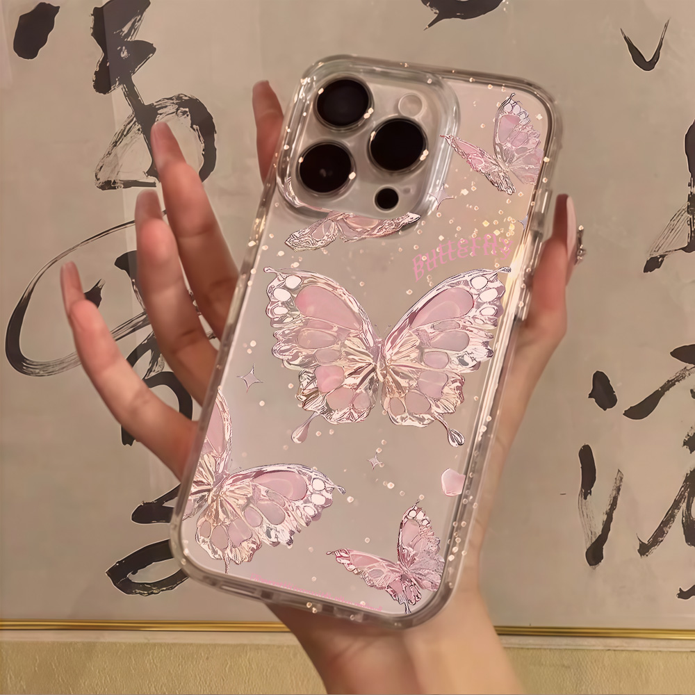 Różowe etui na telefon z motyw – Clear Shockproof Bumper Case recenzja i cena