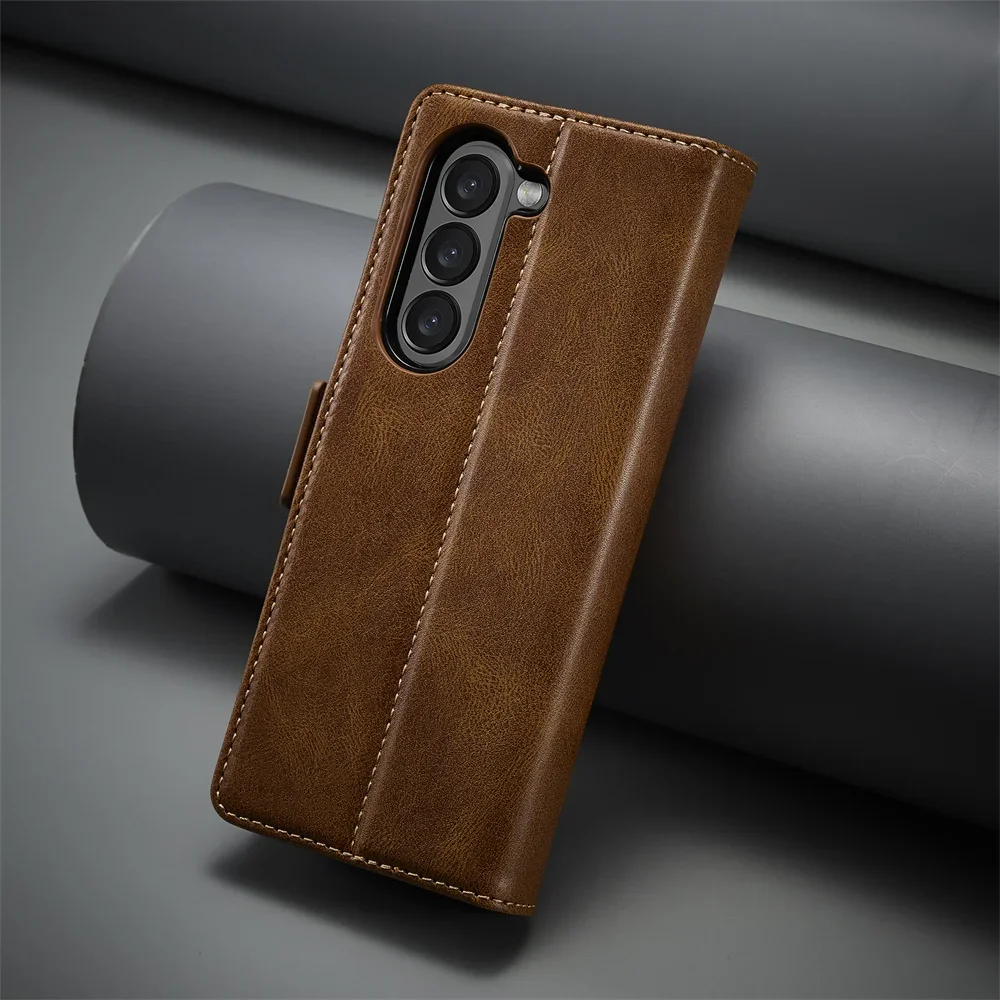Skórzane etui na telefon Samsu – Leather Wallet Card Holder Phone Cover recenzja i cena