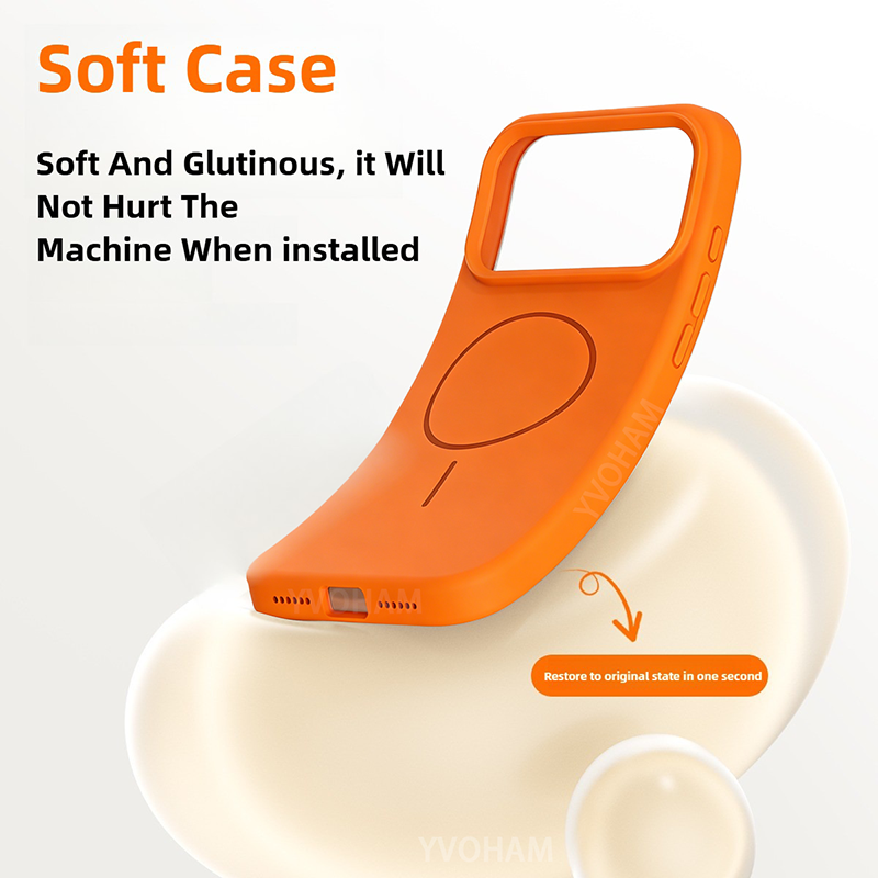 Magnetyczne oryginalne etui z  – Liquid Silicone Magnetic Phone Case recenzja i cena